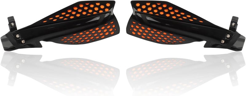 HAONEL Universal Dirt Bike Handguards 7/8" 22mm Plastic Motorcycle Handlebar Lever Hand Protector Accessories for Off-Road Motocross Enduro ATV Pit Bike(Black and Orange) - Image 5